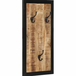 vidaXL Porte-manteau 40x2x80 cm bois de manguier massif brut