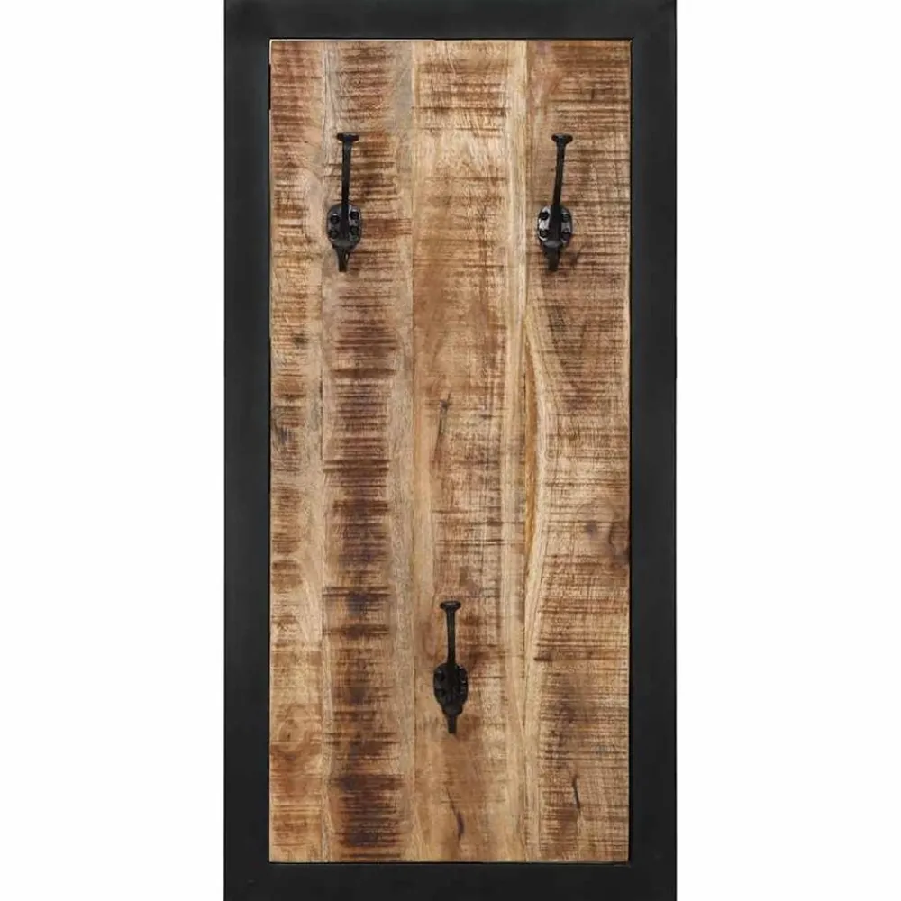 vidaXL Porte-manteau 40x2x80 cm bois de manguier massif brut