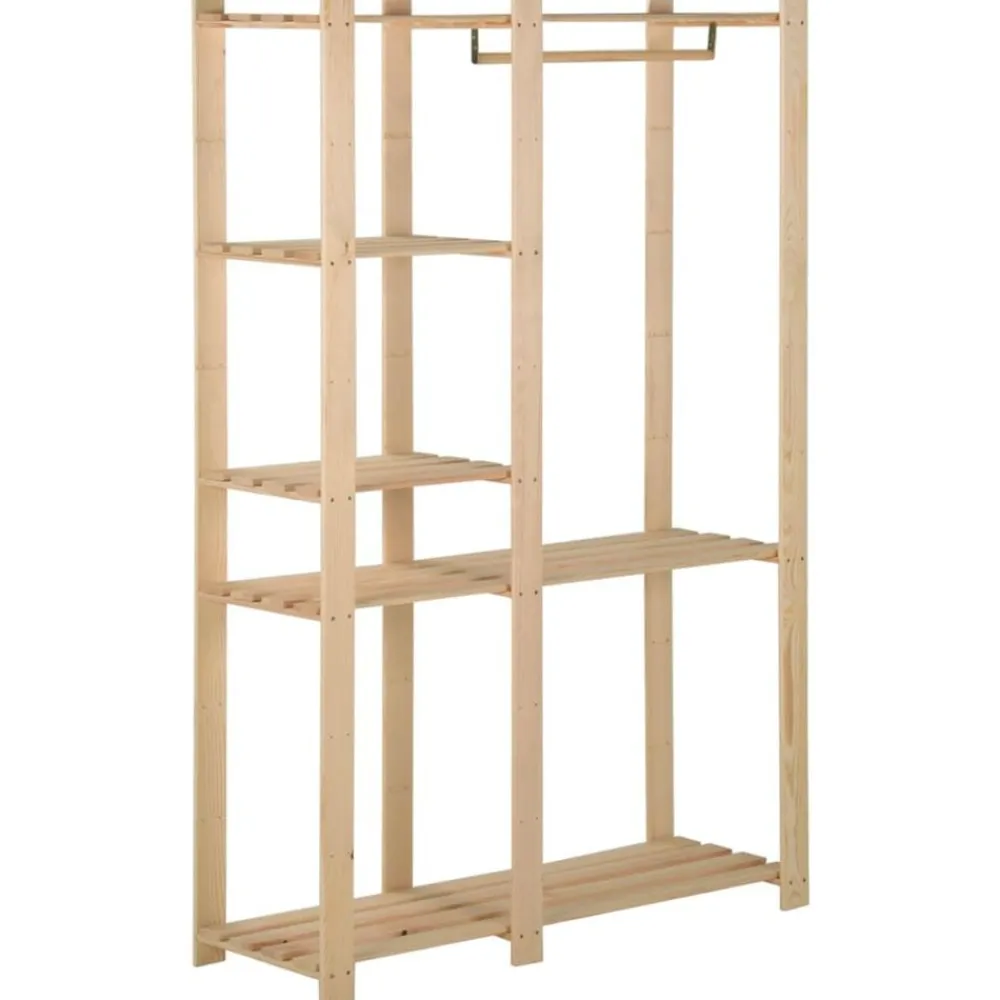 vidaXL Porte-manteau 110x38x170 cm Bois de pin massif