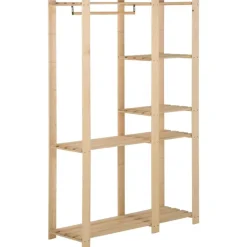 vidaXL Porte-manteau 110x38x170 cm Bois de pin massif