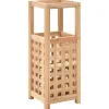 vidaXL Porte-parapluie 18 x 18 x 50 cm Bois de noyer massif