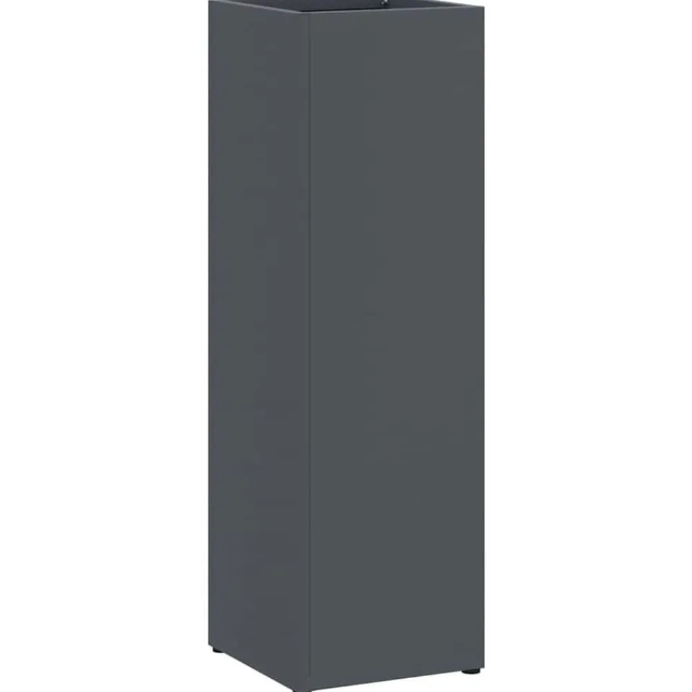 Produits Ménagers-vidaXL Porte-parapluie 15,5 x 15,5 x 49 cm Métal Anthracite