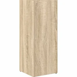 Produits Ménagers-vidaXL Porte-parapluie avec stockage Chêne Sonoma 25 x 24,5 x 64 cm Chêne sonoma