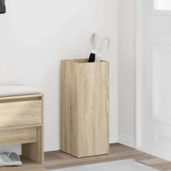 Produits Ménagers-vidaXL Porte-parapluie avec stockage Chêne Sonoma 25 x 24,5 x 64 cm Ch&ecirc;ne sonoma