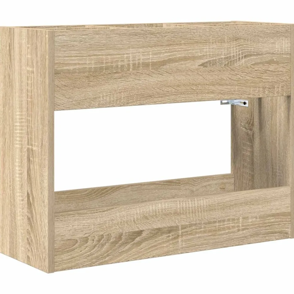 Produits Ménagers-vidaXL Porte-parapluie Chêne Sonoma 65 x 24 x 50 cm Bois d'ingénierie Chêne sonoma