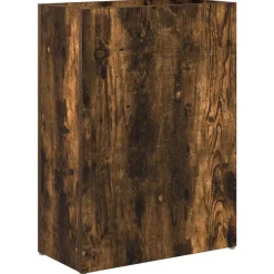 Produits Ménagers-vidaXL Porte-parapluie Chêne fumé 40 x 20 x 55,5 cm Bois d'ingénierie Chêne fumé