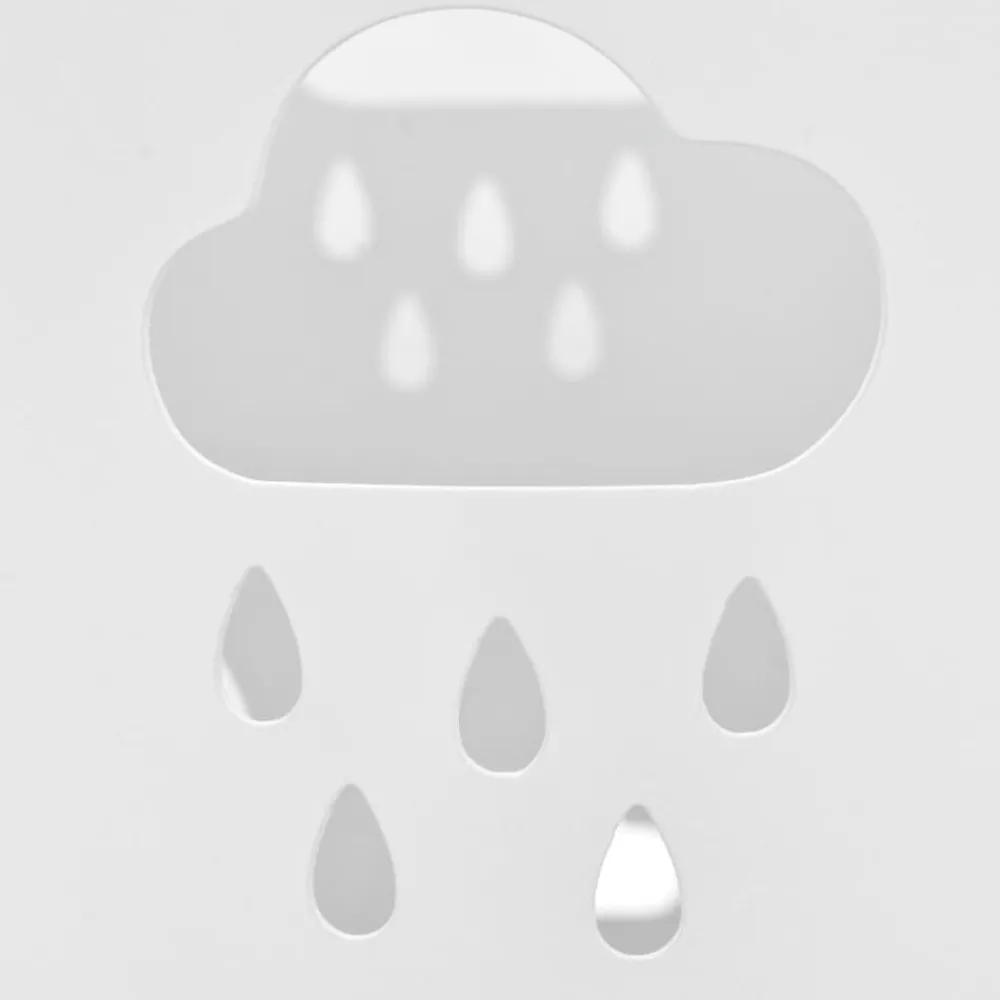 Produits Ménagers-vidaXL Porte-parapluie Design Parapluies Acier Blanc