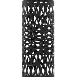Produits Ménagers-vidaXL Porte-parapluie Feuilles Acier Noir