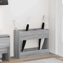 vidaXL Porte-parapluie Gris Sonoma 65 x 24 x 50 cm Bois d'ingénierie