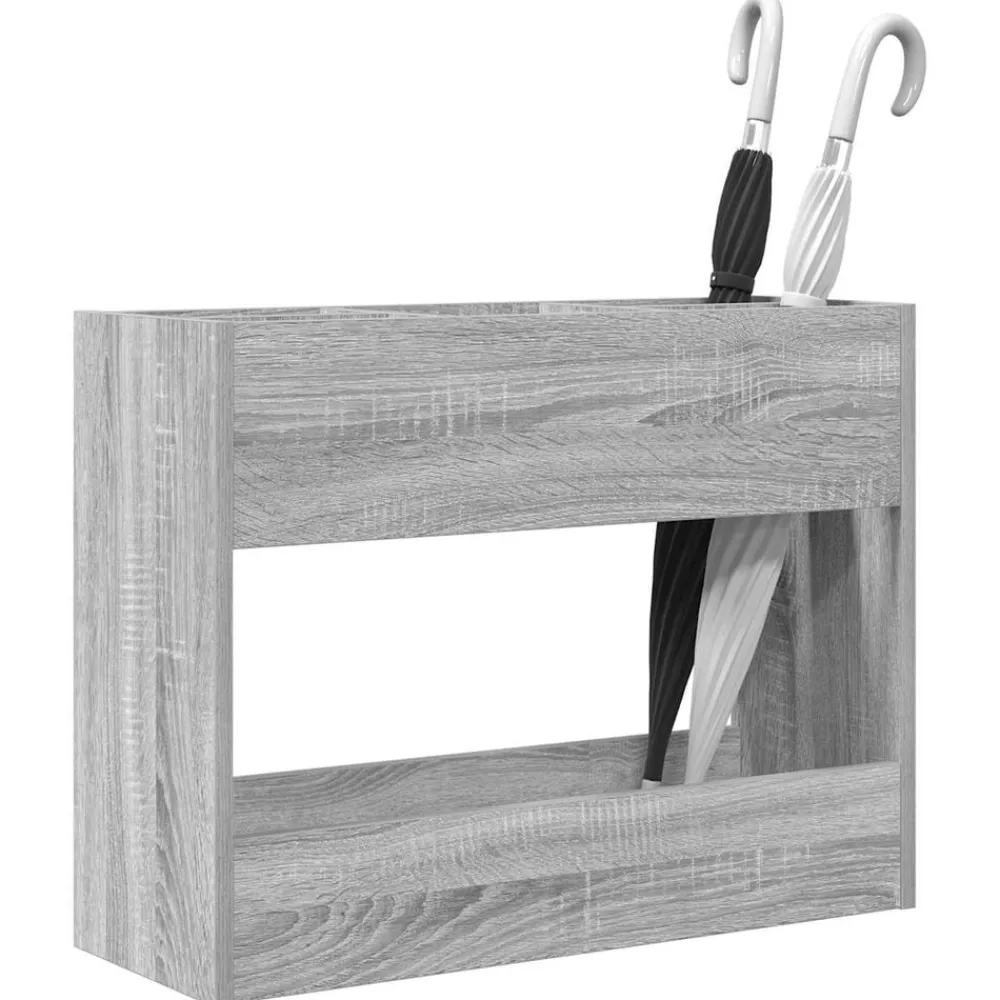 vidaXL Porte-parapluie Gris Sonoma 65 x 24 x 50 cm Bois d'ingénierie