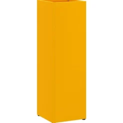 vidaXL Porte-parapluie Moutarde 15,5 x 15,5 x 49 cm Métal