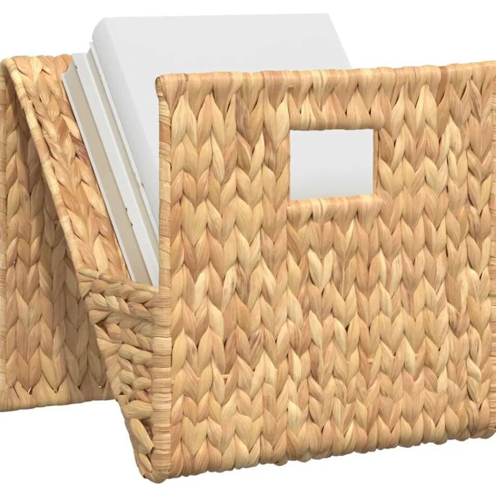vidaXL Porte-revue 31 x 31 x 31 cm Jacinthe d'eau