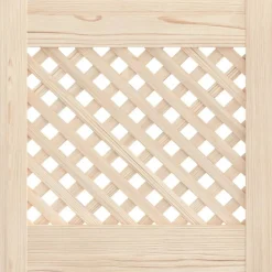 vidaXL Portes d'armoires en treillis 2 pcs 39,5x39,5 cm pin massif
