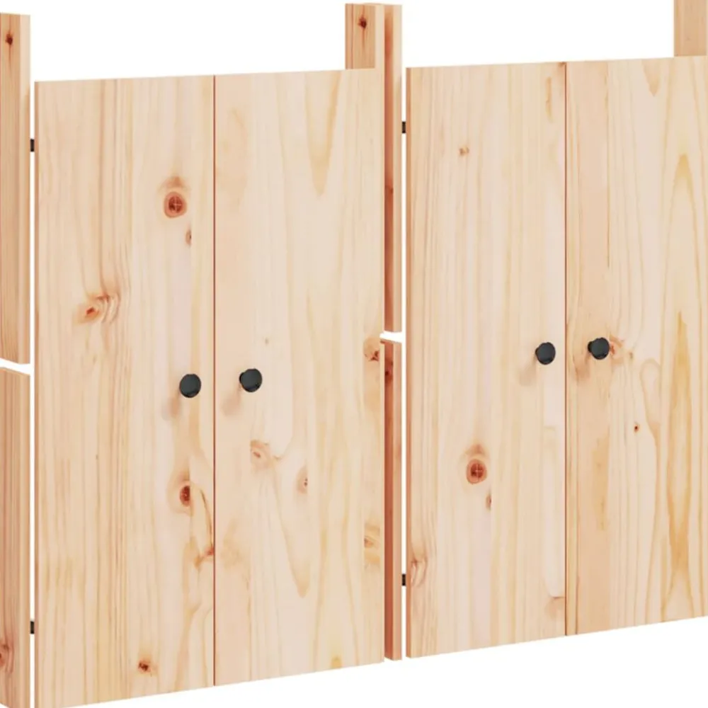 vidaXL Portes de cuisine d'extérieur MEPPEL 2pcs 50x9x82cm bois de pin massif
