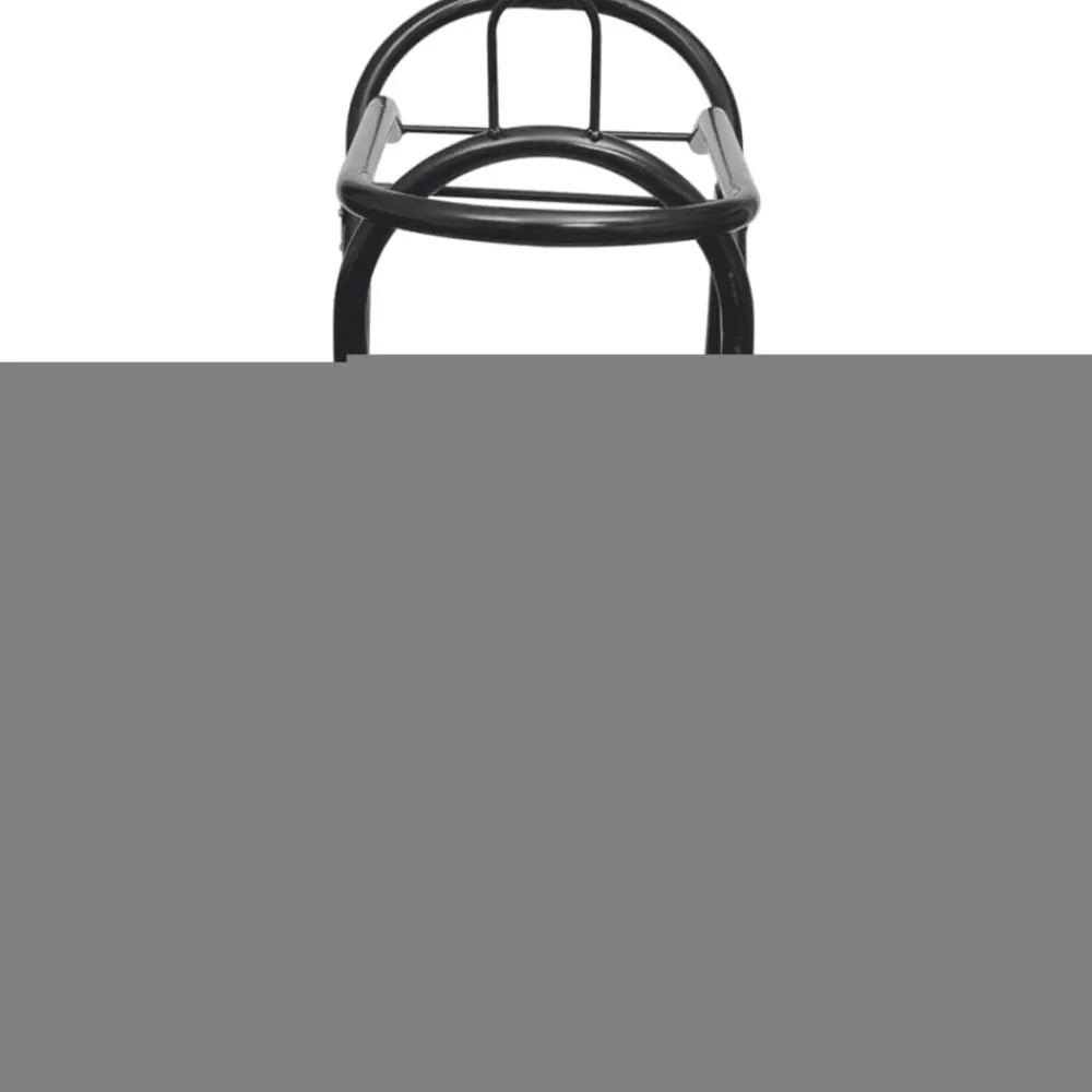 Loisirs De Plein Air-vidaXL Porte-selle pliable métallique avec roues