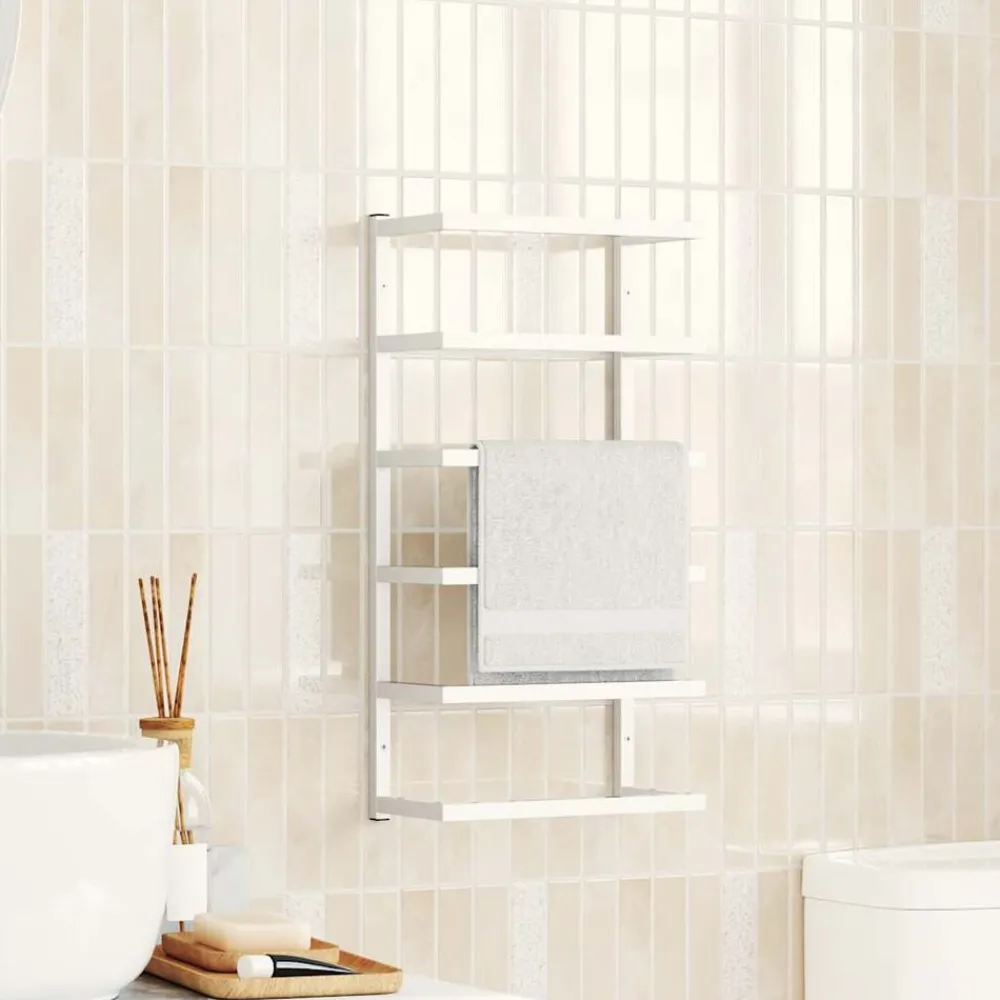 vidaXL Porte-serviette 24x12x48 cm Acier