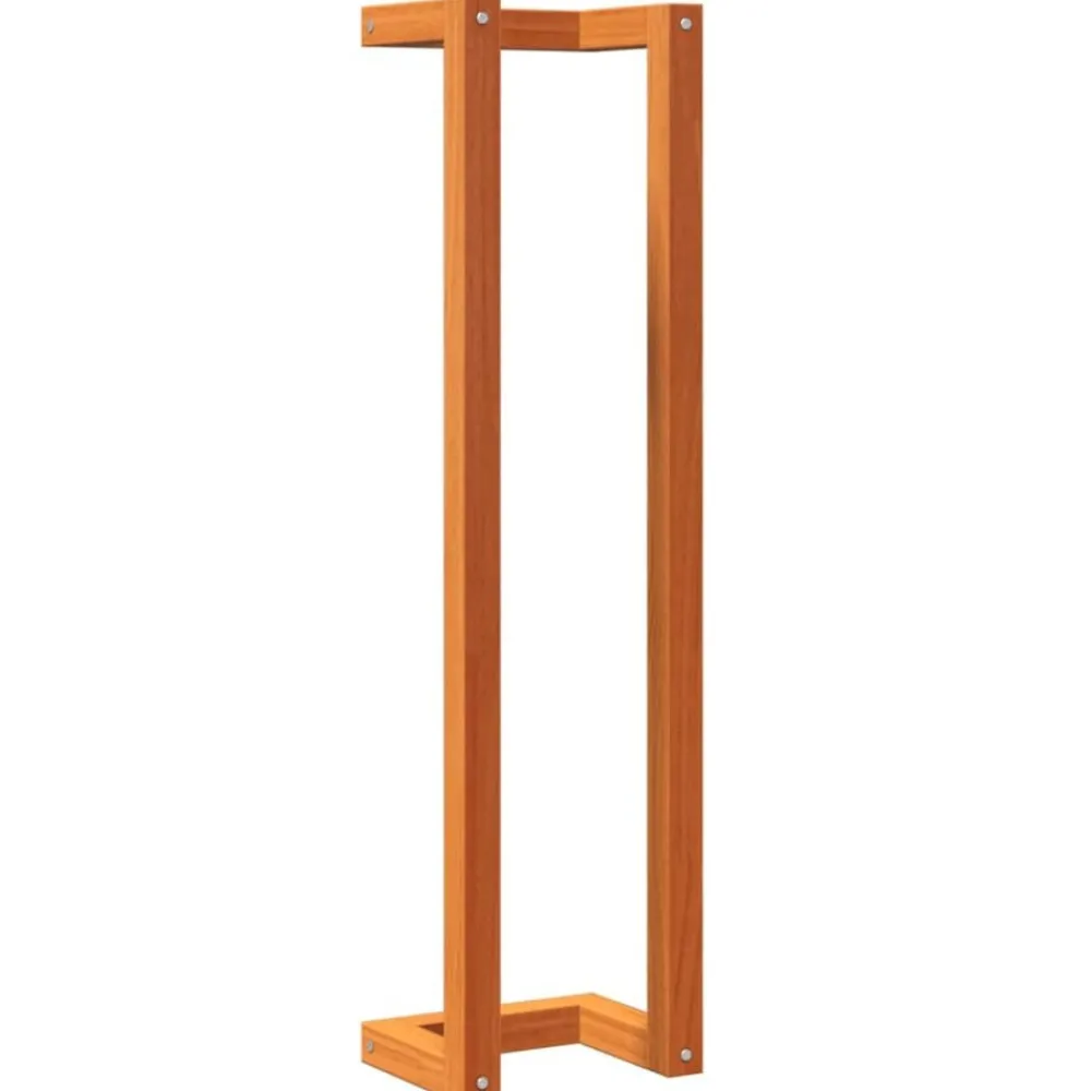 Accessoires De Salle De Bain-vidaXL Porte-serviette 23x18x90 cm bois de pin massif Marron cire
