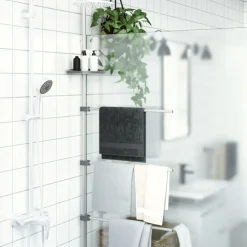 Accessoires De Salle De Bain-vidaXL Porte-serviette 47x280 cm aluminium