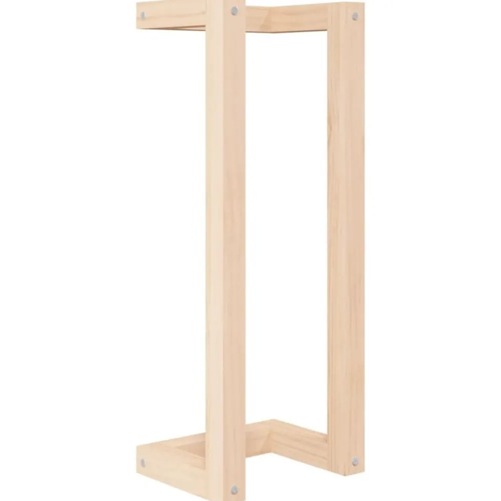 vidaXL Porte-serviette 23x18x60 cm Bois de pin massif
