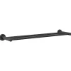 Accessoires De Salle De Bain-vidaXL Porte-serviettes Noir 61 x 14,5 x 5 cm Acier inoxydable