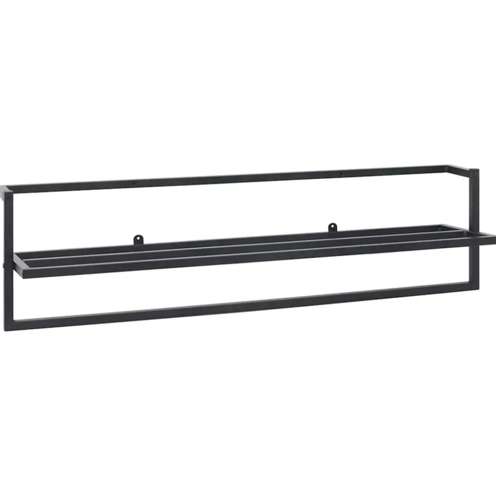 Accessoires De Salle De Bain-vidaXL Porte-serviettes 95x25x22 cm Fer Noir