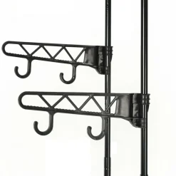 Produits Ménagers-vidaXL Porte-vêtements Acier et tissu non-tissé 55x28,5x175 cm Noir