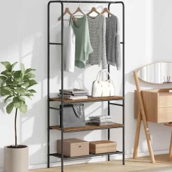 vidaXL Porte-vêtements 77 x 30 x 171 cm Bois d'ingénierie