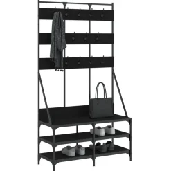 vidaXL Porte-vêtements et rangement des chaussures 100x40x184 cm