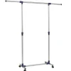 Produits Ménagers-vidaXL Porte-vêtements réglable Acier inoxydable 165x44x150 cm Argenté