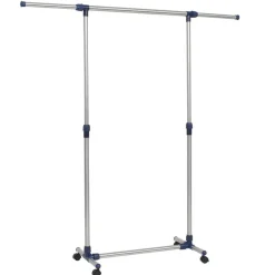 Produits Ménagers-vidaXL Porte-vêtements réglable Acier inoxydable 165x44x150 cm Argenté