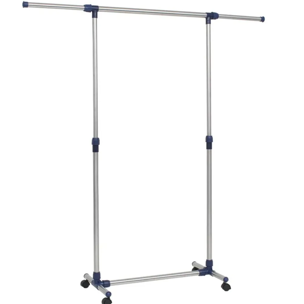 Produits Ménagers-vidaXL Porte-vêtements réglable Acier inoxydable 165x44x150 cm Argenté