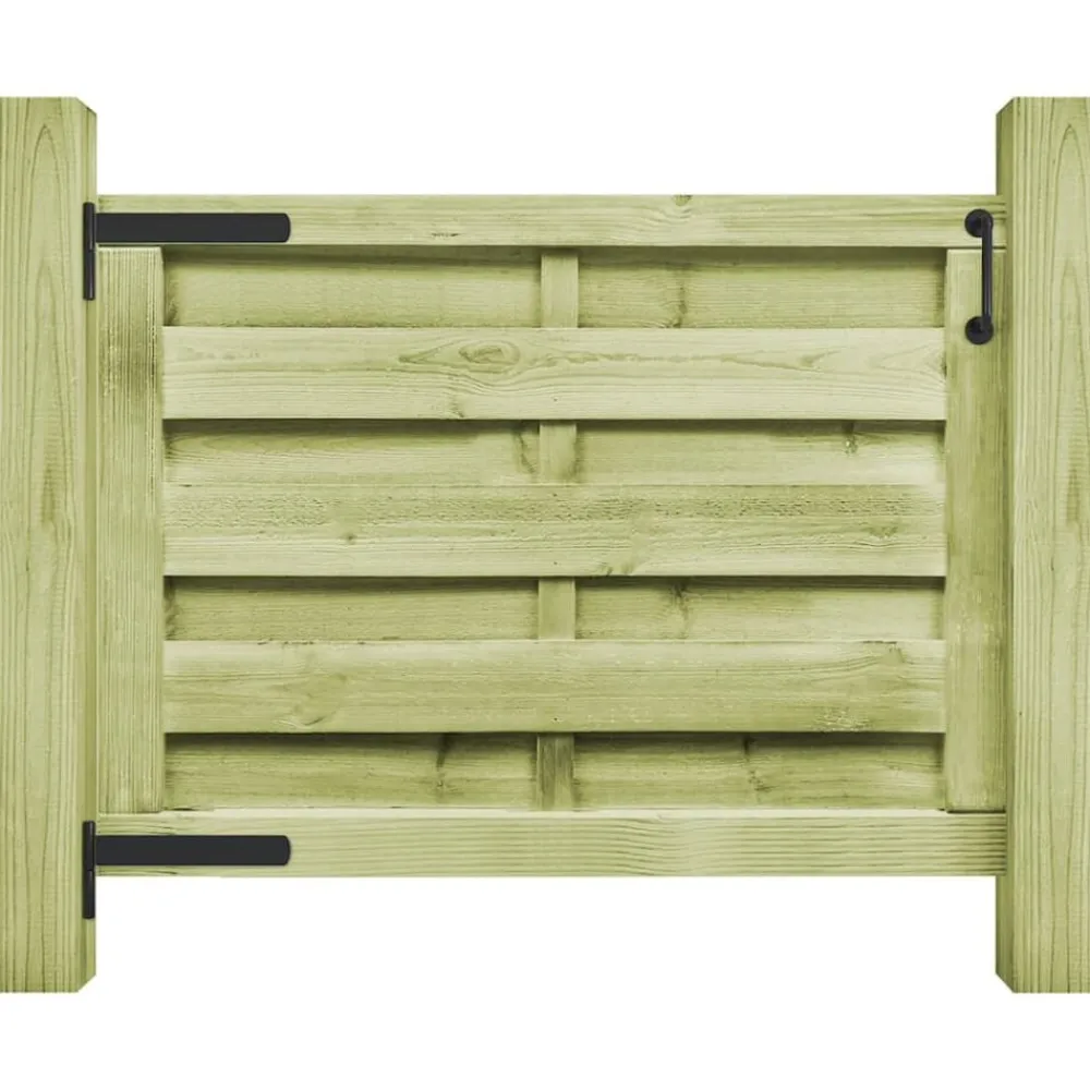 vidaXL Portillon Bois de pin imprégné 100x75 cm Vert