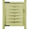 vidaXL Portillon Bois de pin imprégné 100x125 cm Vert