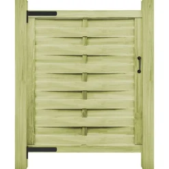 vidaXL Portillon Bois de pin imprégné 100x125 cm Vert