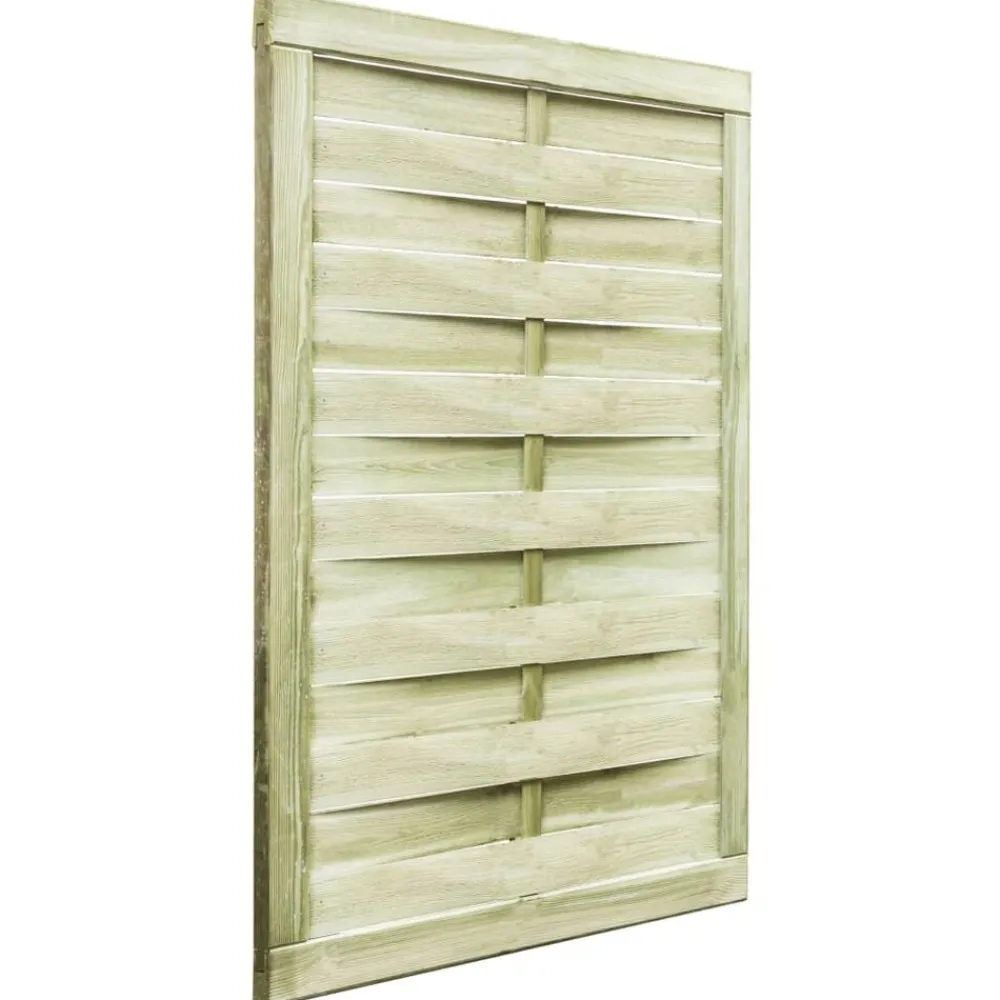 vidaXL Portillon Bois de pin imprégné 100x125 cm Vert