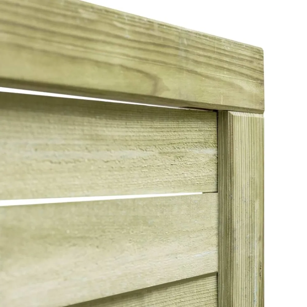 vidaXL Portillon Bois de pin imprégné 100x125 cm Vert