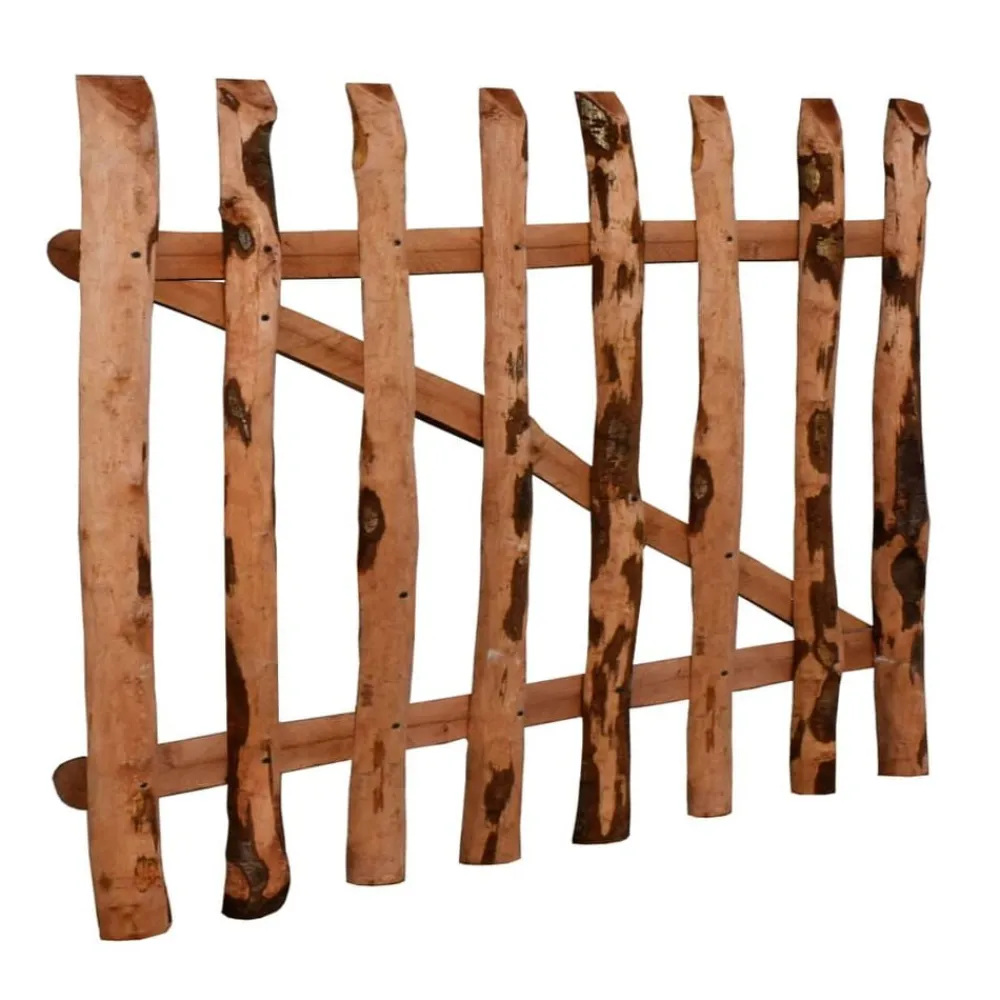 vidaXL Portillon de clôture Bois de noisetier imprégné 100x60 cm