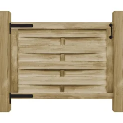 Clôtures & Barrières-vidaXL Portillon de jardin Bois de pin imprégné 100x75 cm Vert
