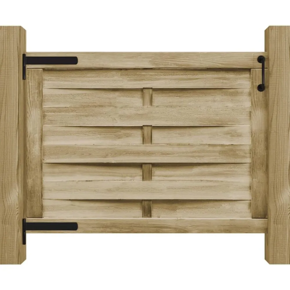 Clôtures & Barrières-vidaXL Portillon de jardin Bois de pin imprégné 100x75 cm Vert