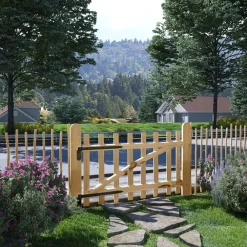 Clôtures & Barrières-vidaXL Portillon simple de clôture Bois de noisetier 100x60 cm