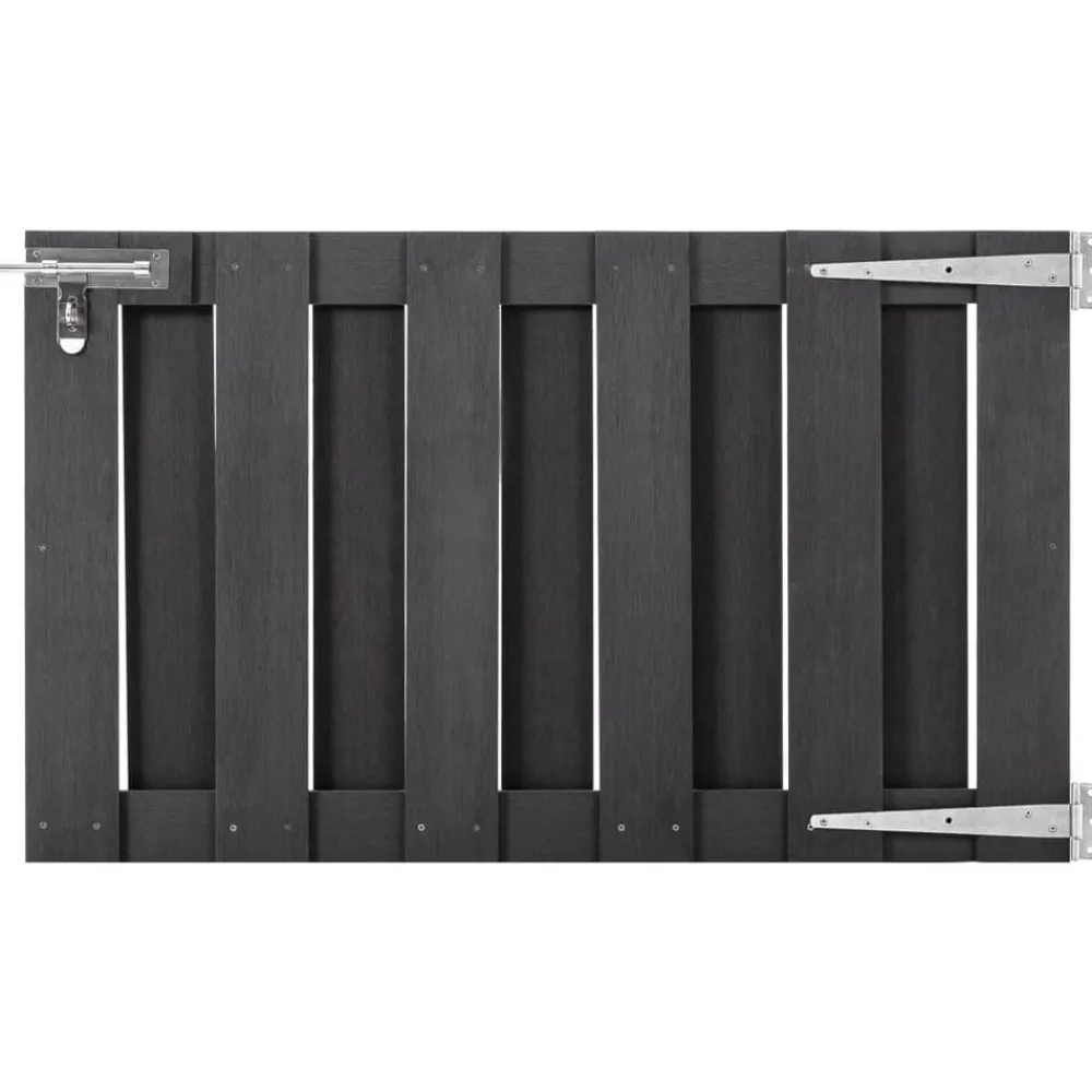 vidaXL Portillon WPC 100x60 cm Gris