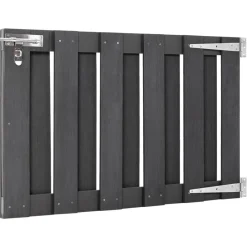 vidaXL Portillon WPC 100x60 cm Gris