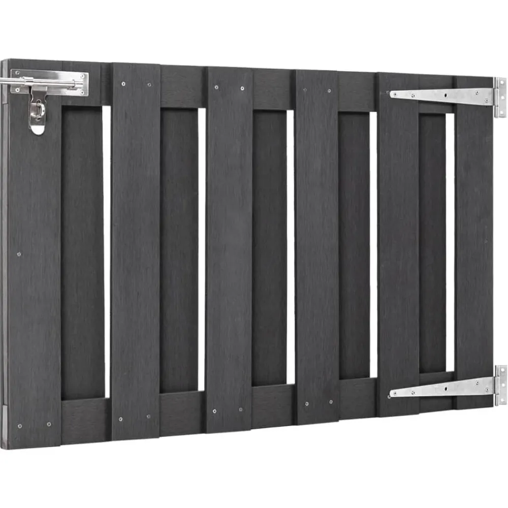 vidaXL Portillon WPC 100x60 cm Gris