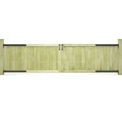 Clôtures & Barrières-vidaXL Portillons de jardin 2 pcs Bois de pin imprégné 300x75 cm