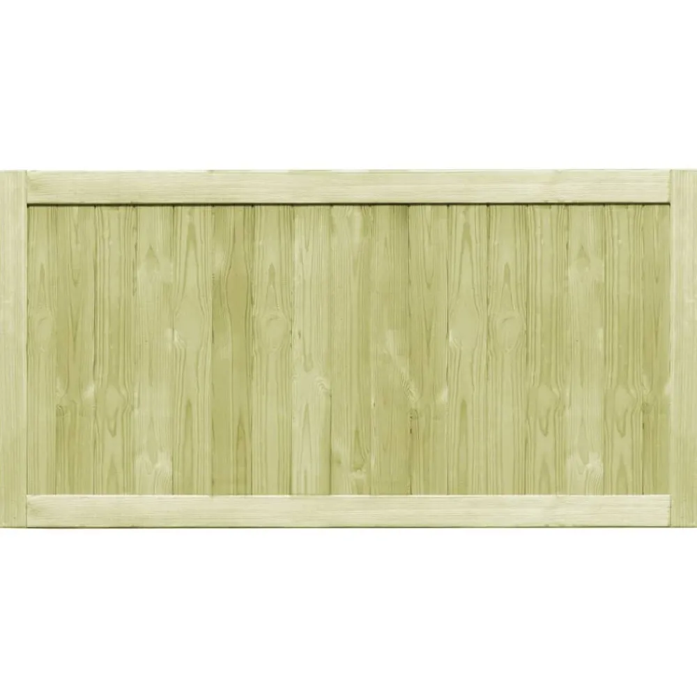 Clôtures & Barrières-vidaXL Portillons de jardin 2 pcs Bois de pin imprégné 300x75 cm