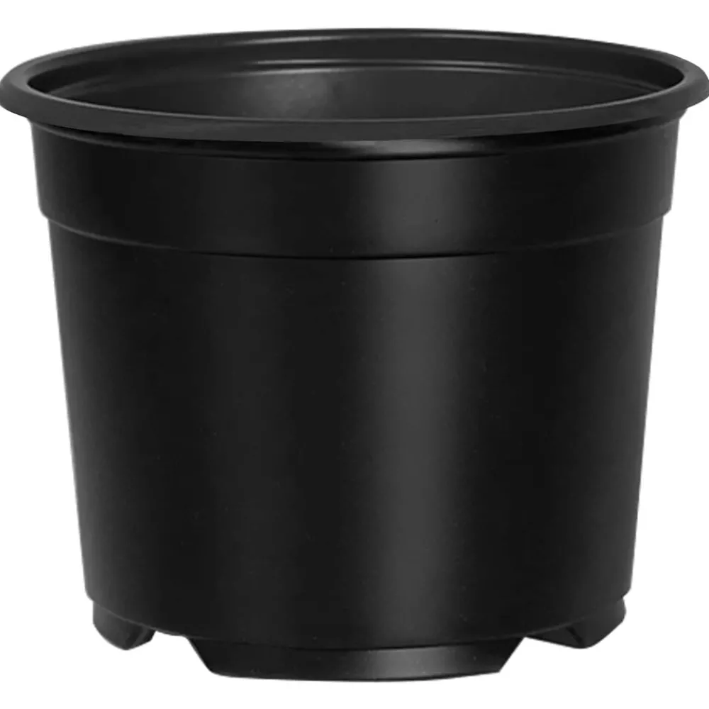 Pelouses & Jardins-vidaXL Pot à fleurs 50 pcs Ø 15 x 12,5 cm Plastique Noir