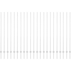vidaXL Poteau de clôture. 22 pcs Argenté 200 cm Acier