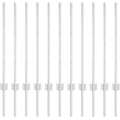 vidaXL Poteau de clôture. 11 pcs Argenté 80 cm Acier