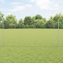 vidaXL Poteau de clôture. 22 pcs Argenté 160 cm Acier