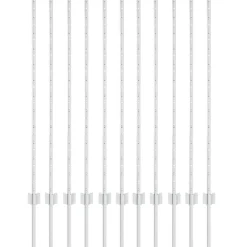 Clôtures & Barrières-vidaXL Poteau de clôture. 11 pcs Argenté 120 cm Acier Acier galvanisé/argent